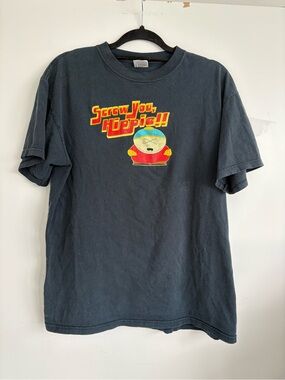 Vintage 2005 South Park Eric Cartman “Screw You Hippie!!” T-Shirt – Large
